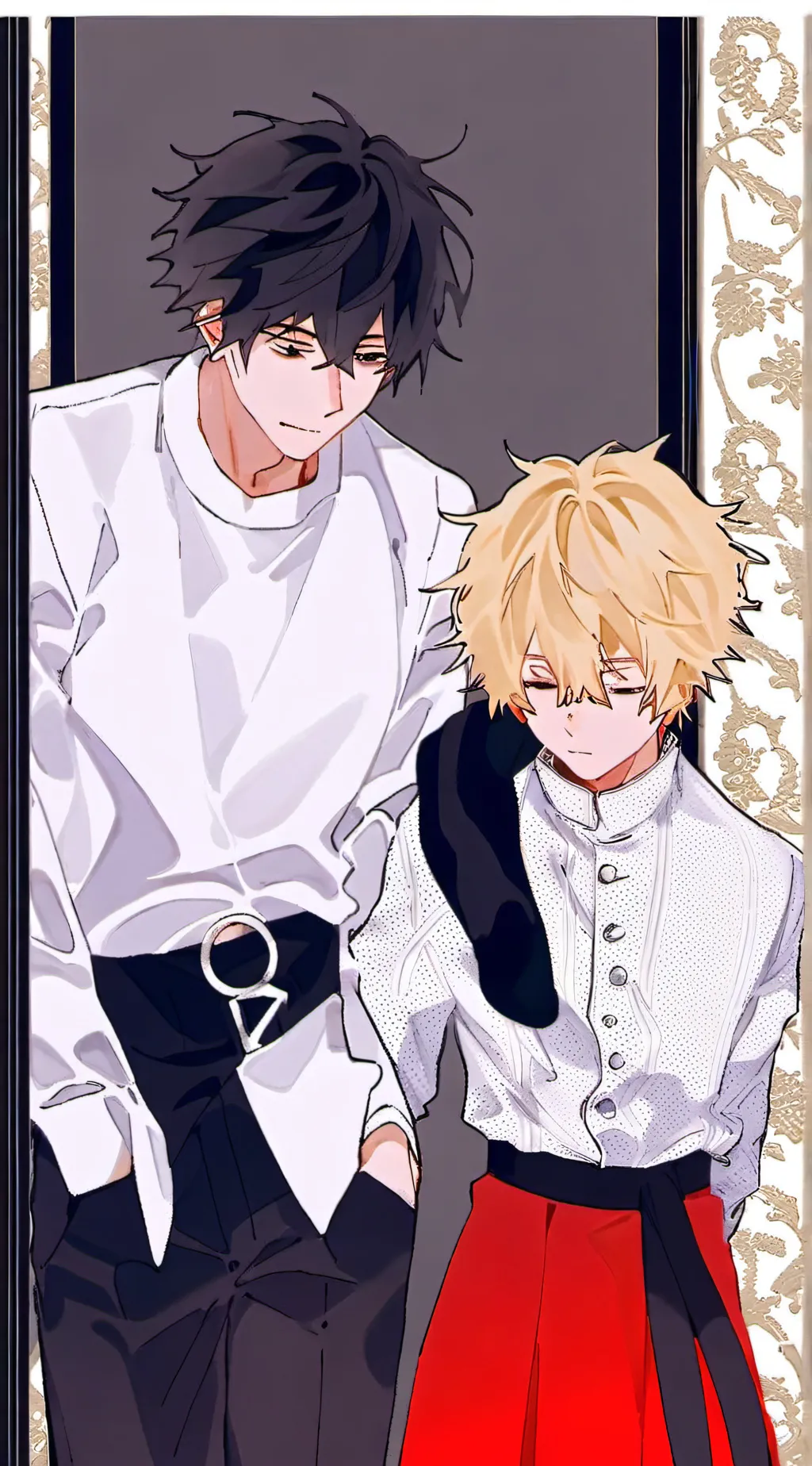 ai character: Shigaraki x Bakugo background