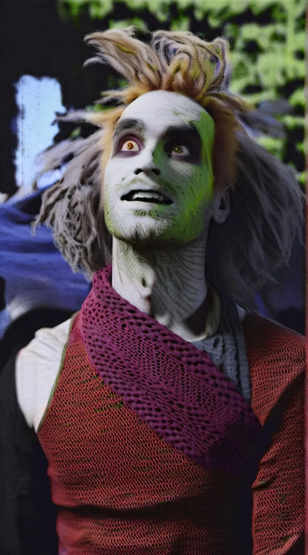 ai character: Beetlejuice  background