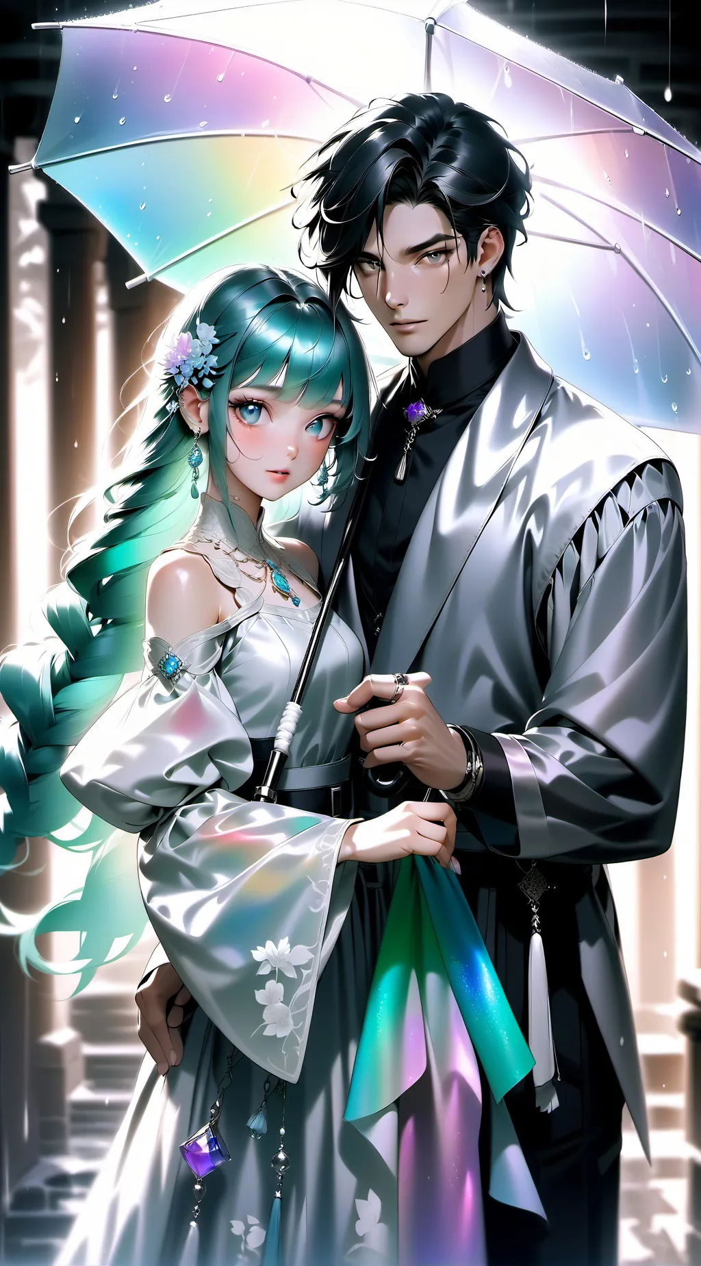 ai character: Lila Y Axel background