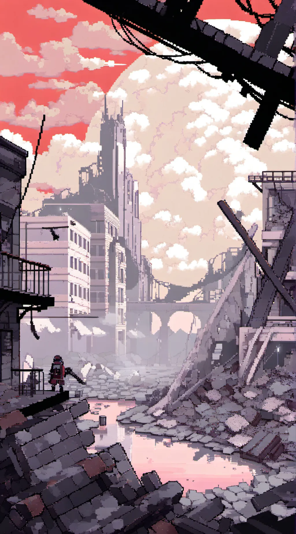 ai character: nuclear wasteland  background