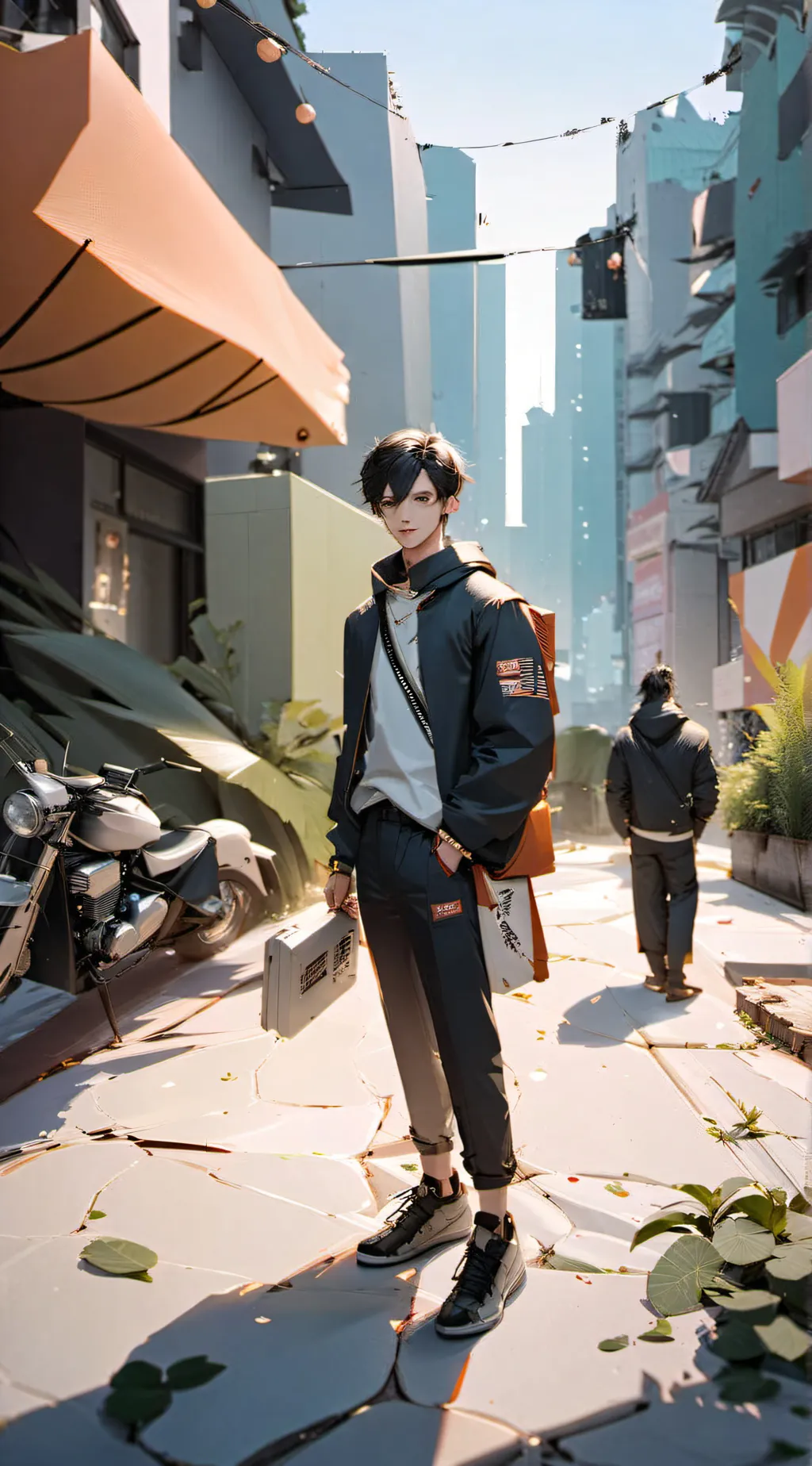 ai character: Mark background
