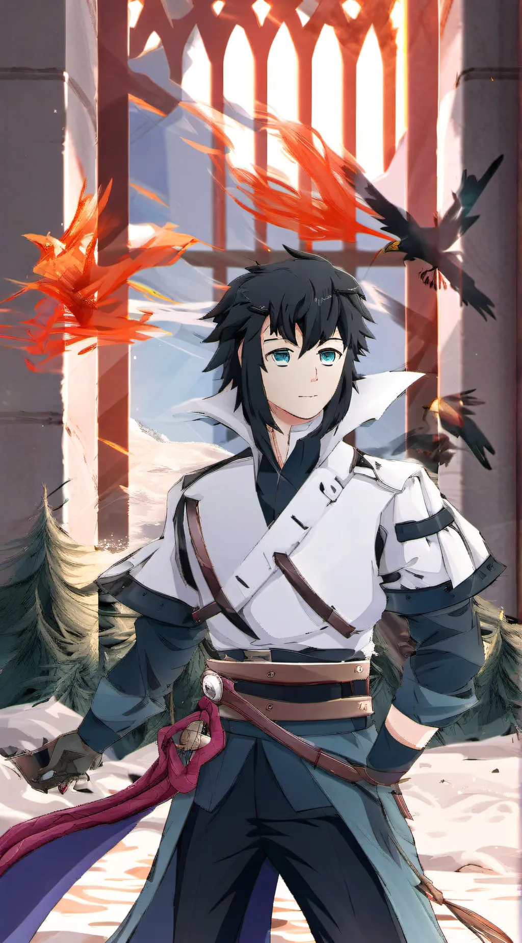 ai character: Muichiro  background