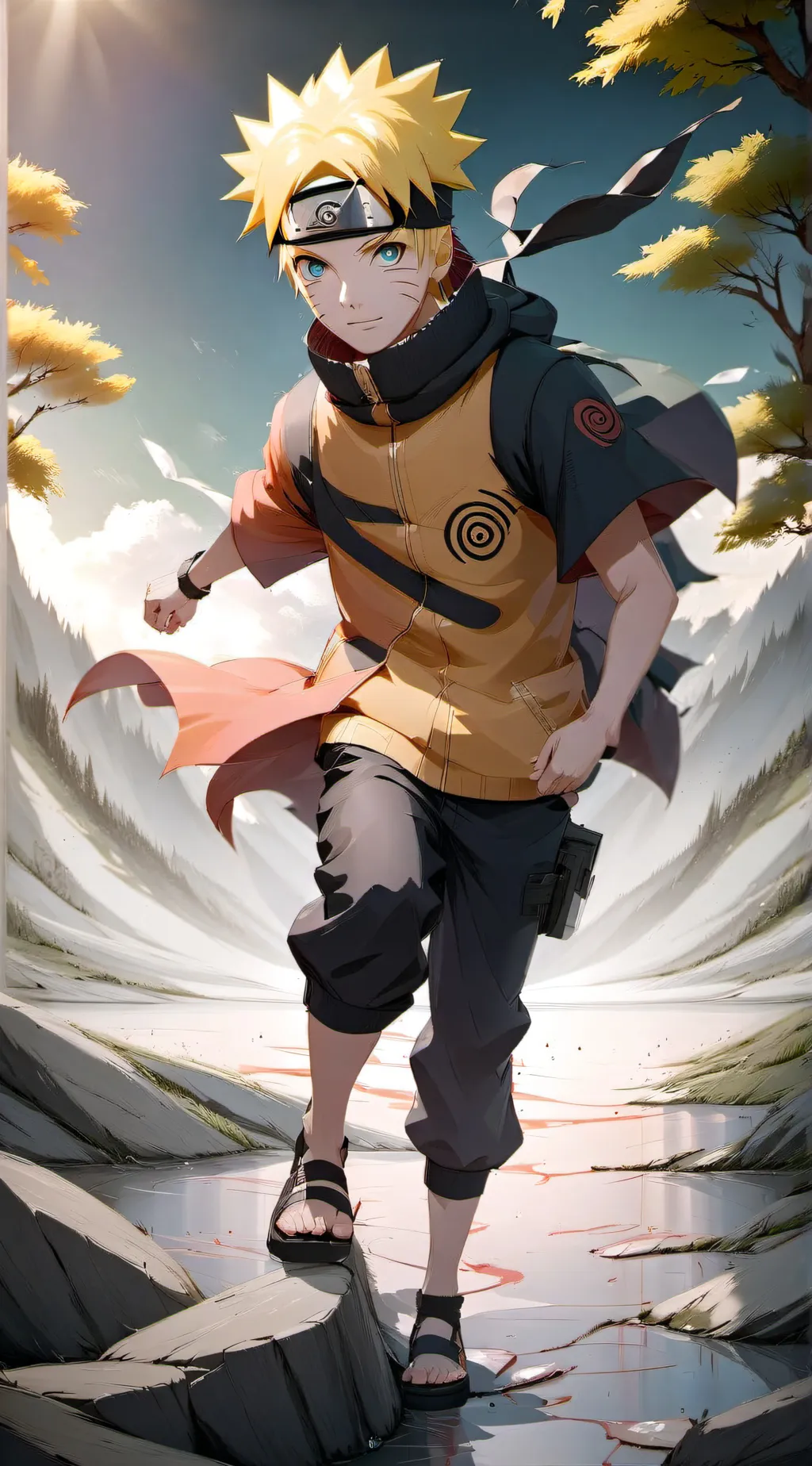 ai character: Naruto(you) background