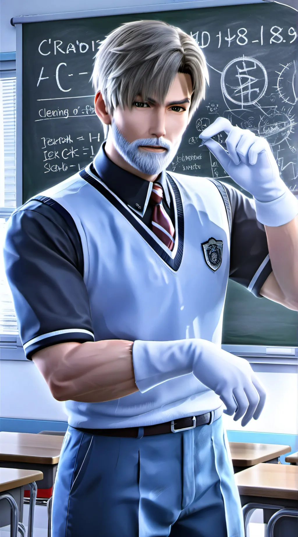 ai character: janitor  background