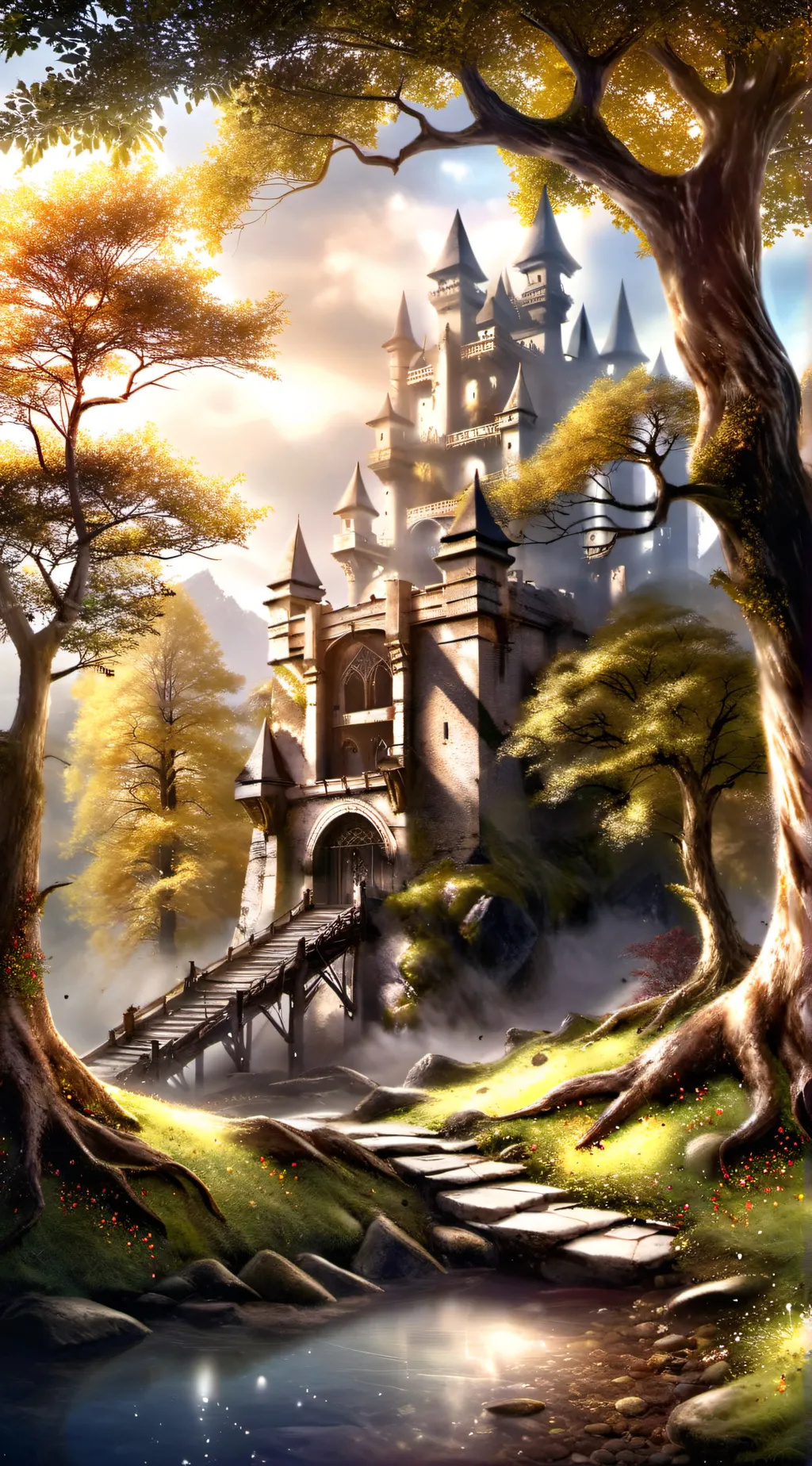 ai character: Wald der Elemente  background