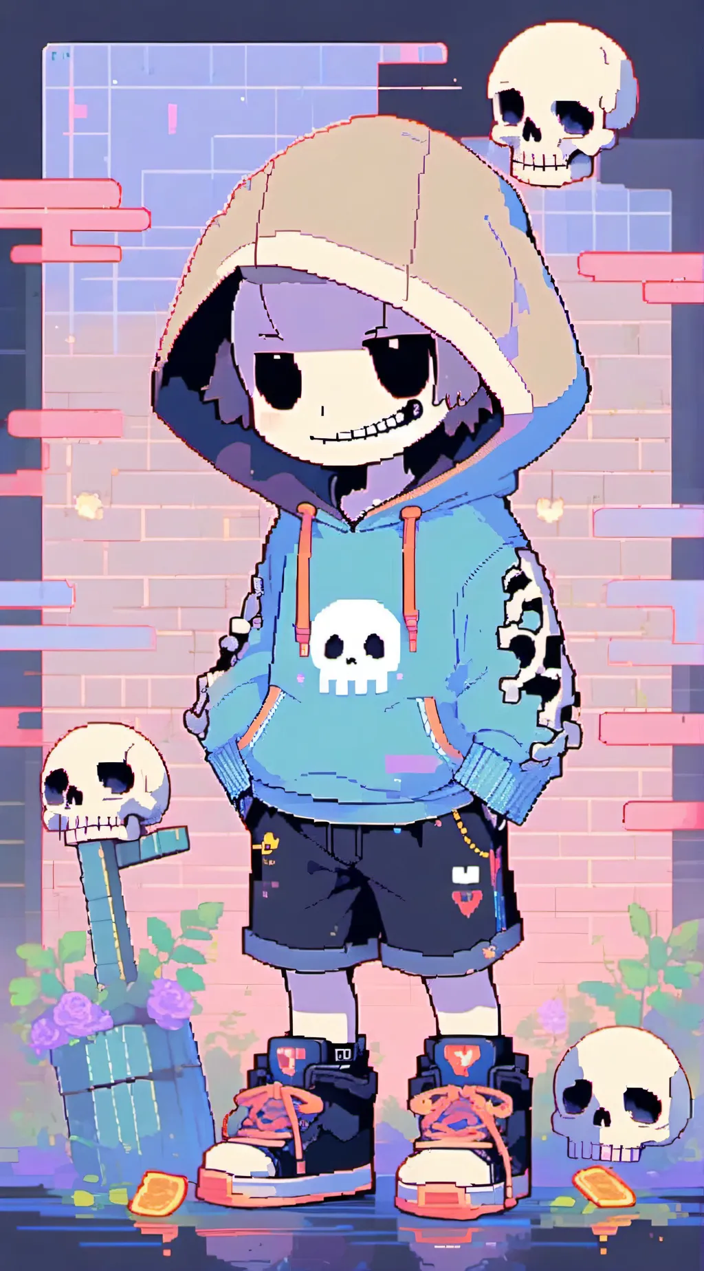 ai character: sans background