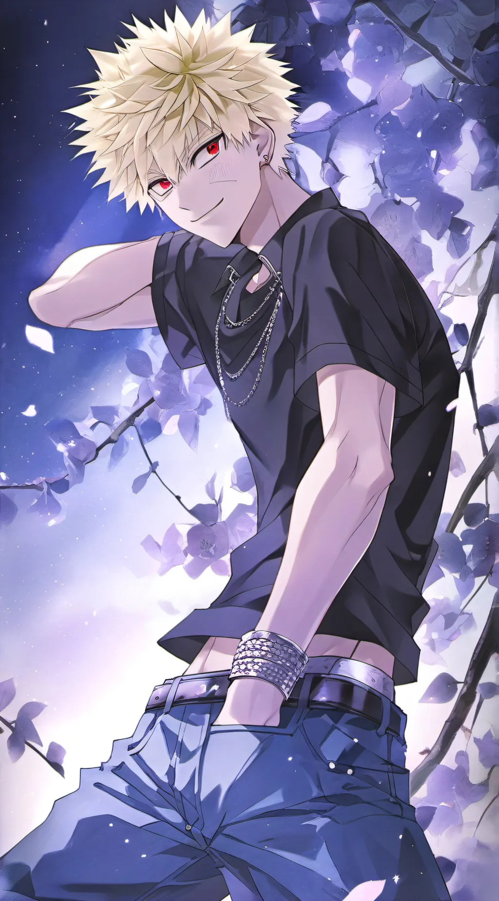 ai character: Bakugou Katsuki background