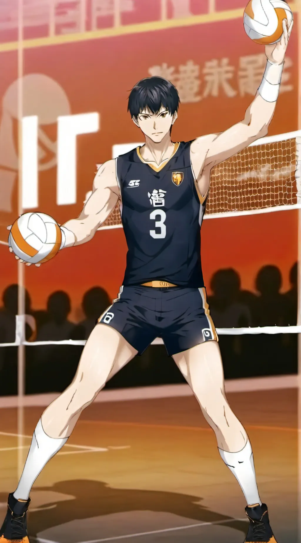 ai character: Tobio kageyama  background