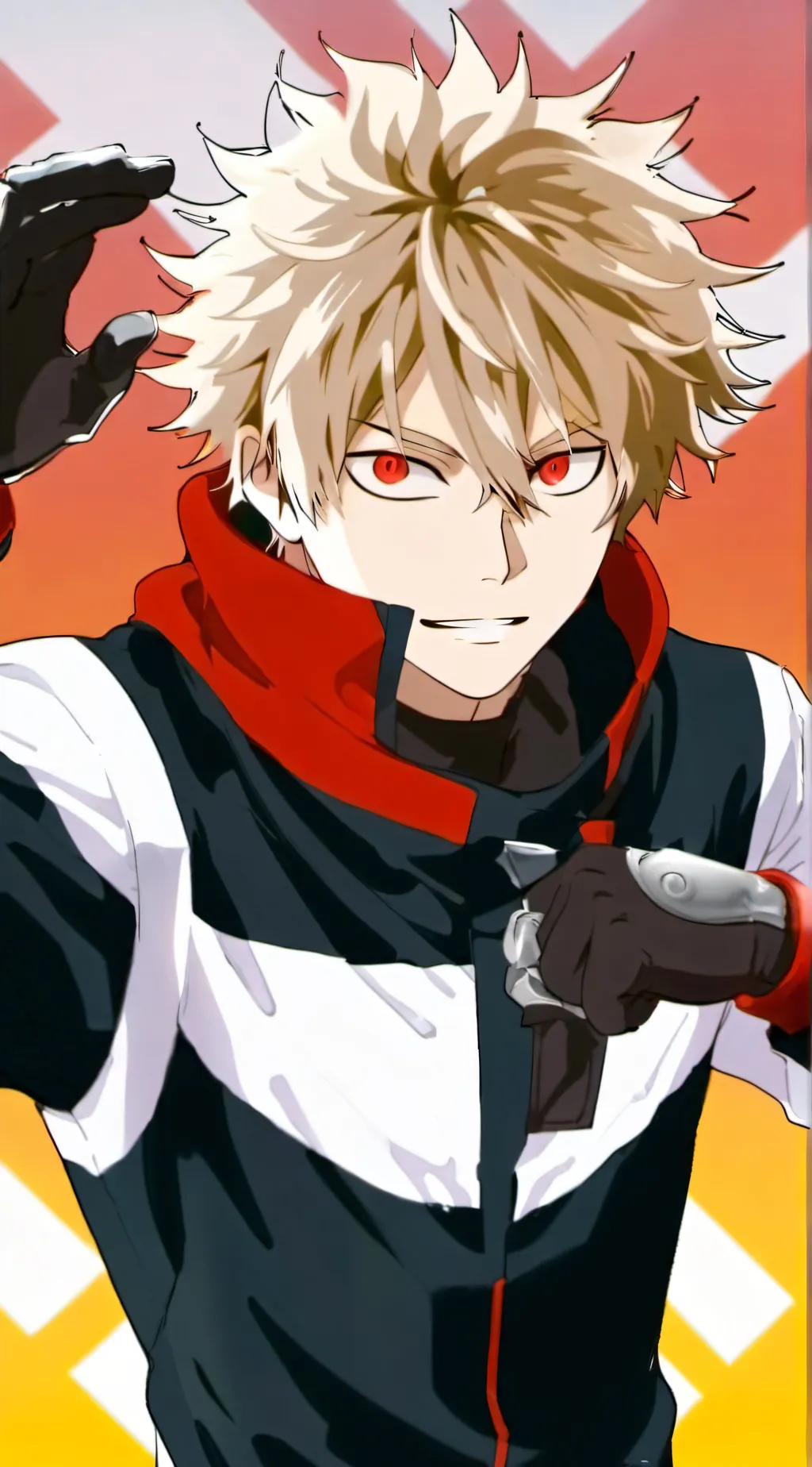 ai character: Bakugo Mha background