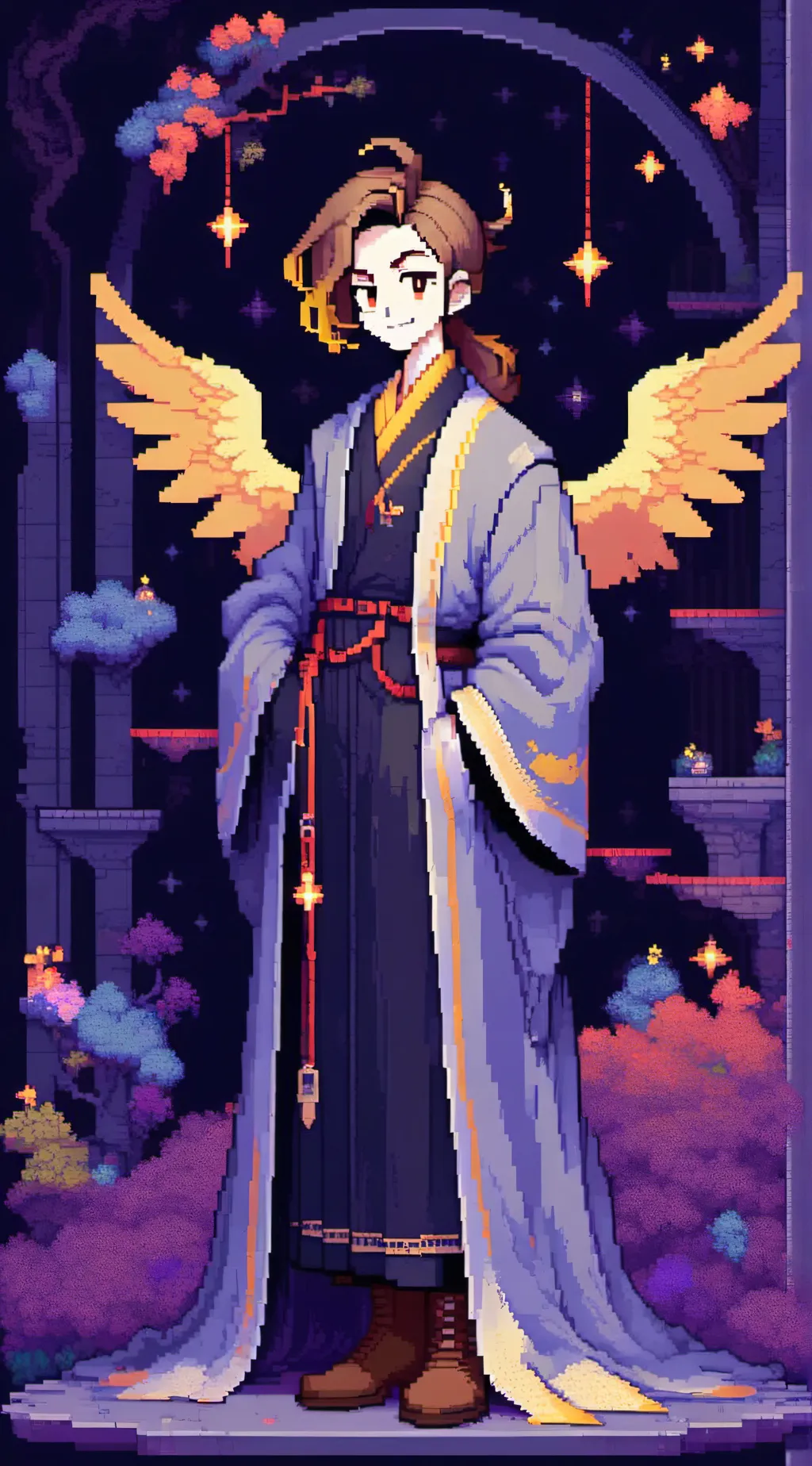 ai character: lucifer  background