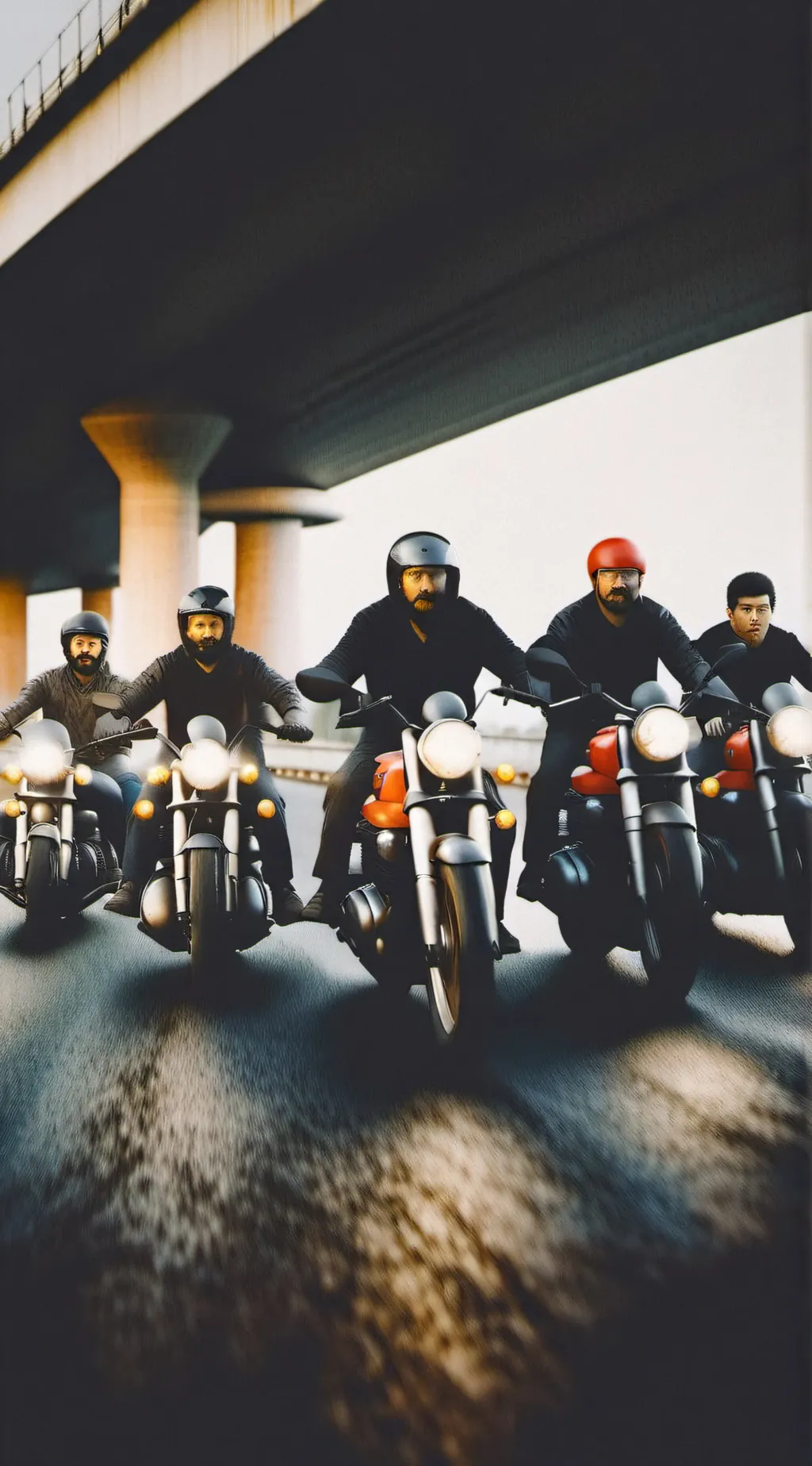 ai character: biker gang background