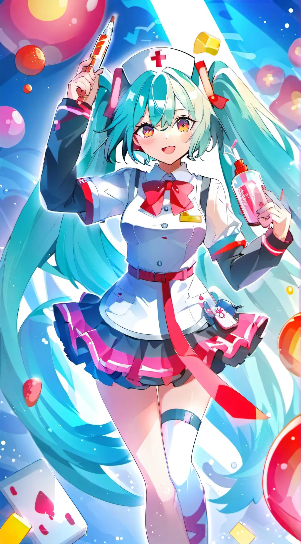 ai character: Nurse Miku background