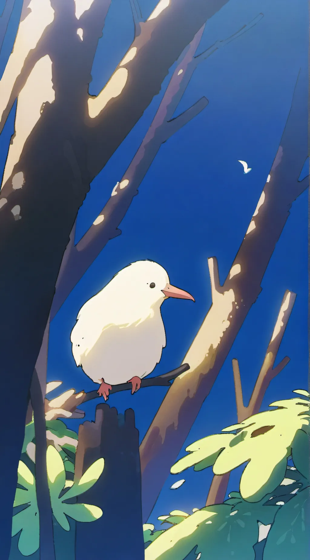 ai character: kiwi bird background