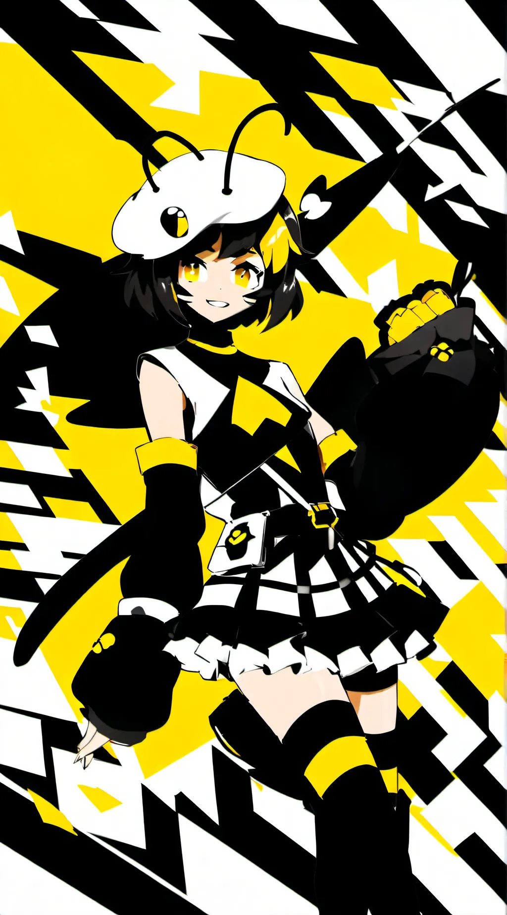 ai character: Bee-iance (oc) background