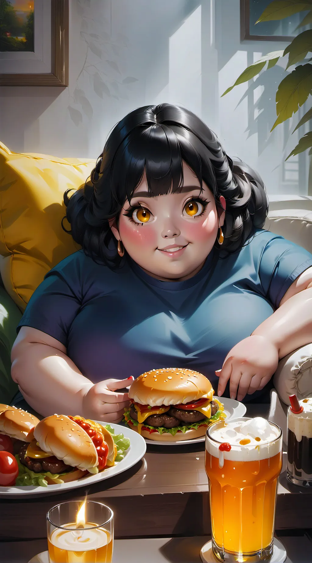ai character: fat background
