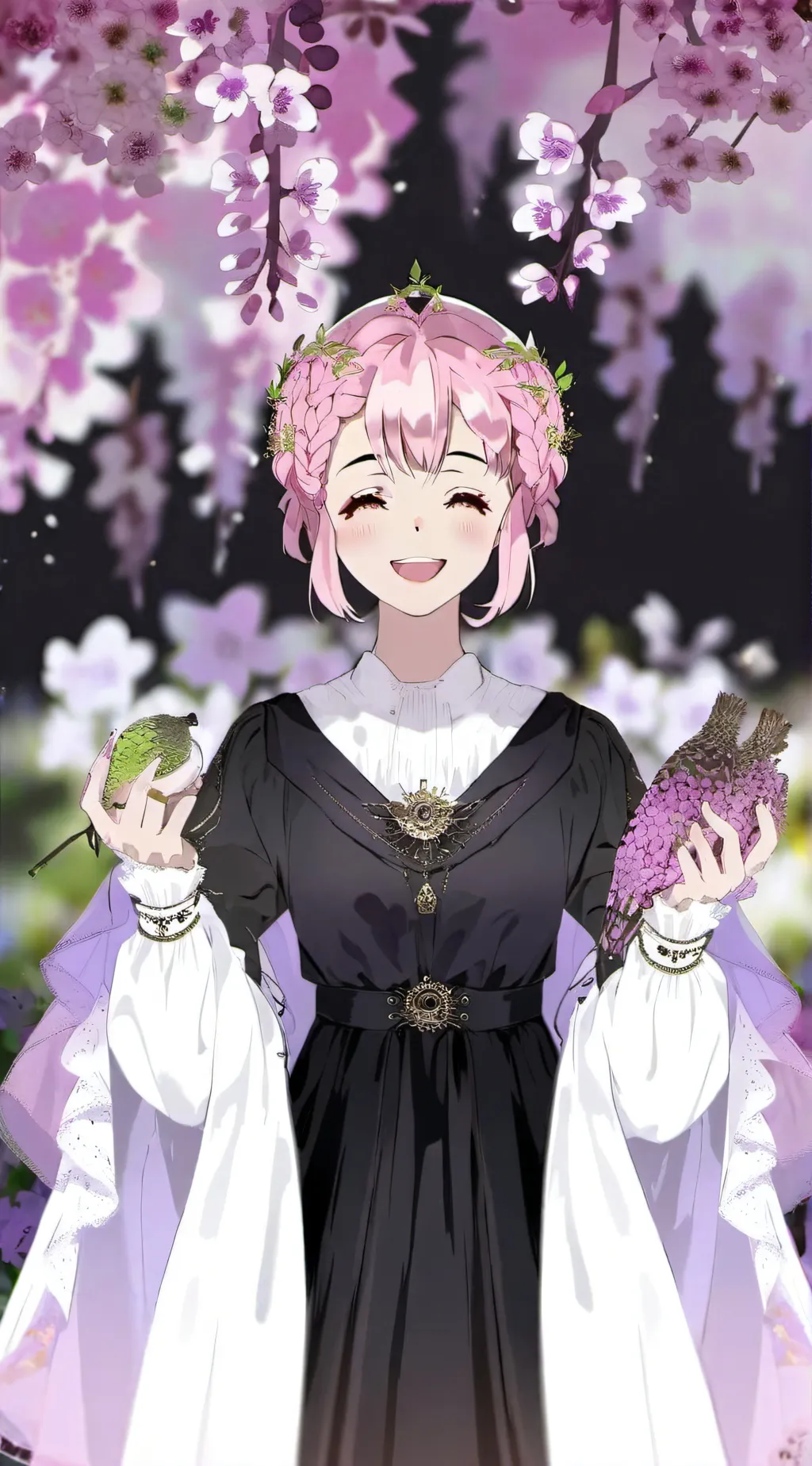 ai character: Mitsuri kanroji background