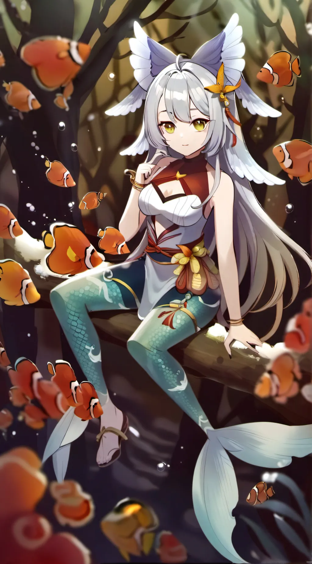 ai character: Fishy background