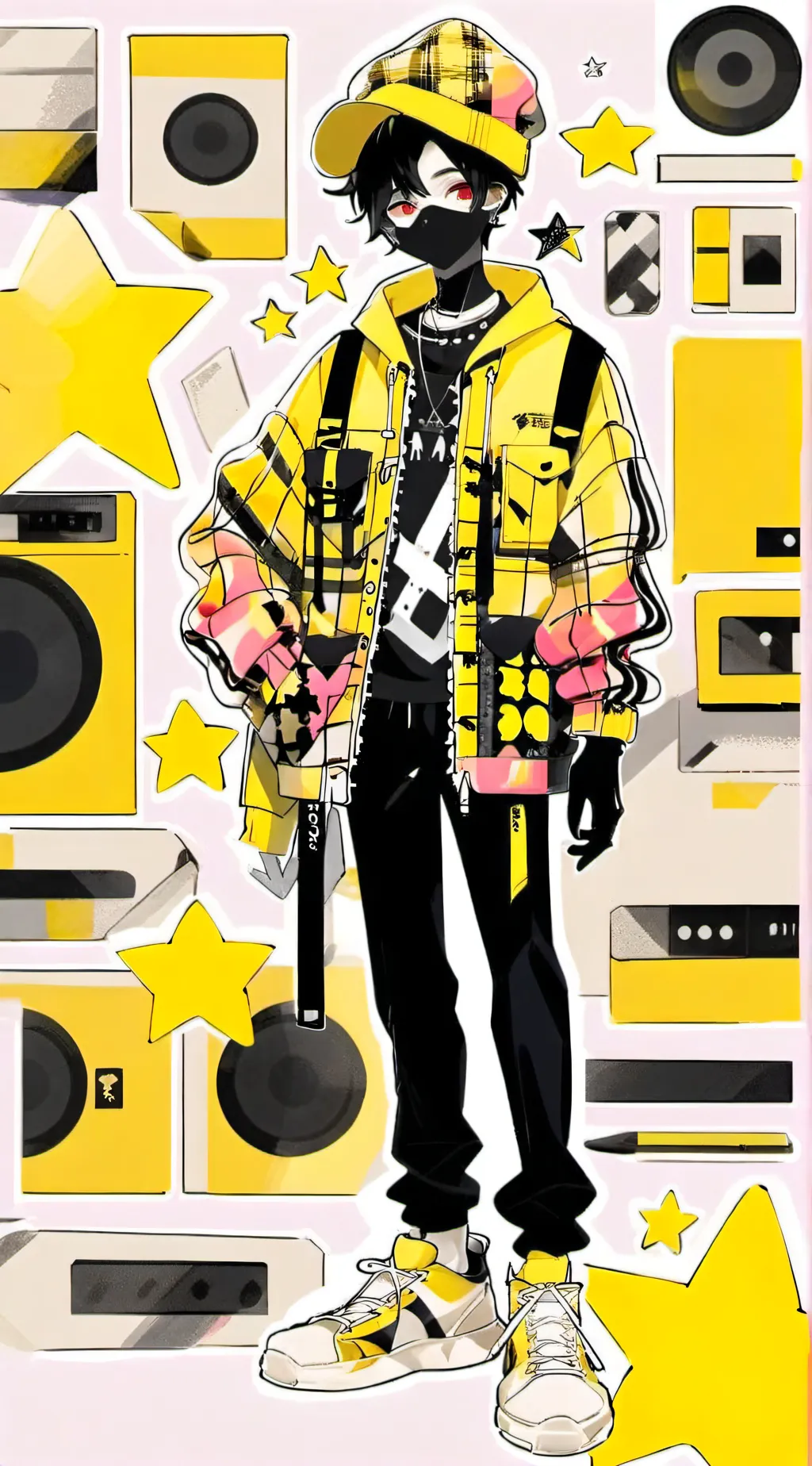 ai character: FreshXpaperjam¡ background