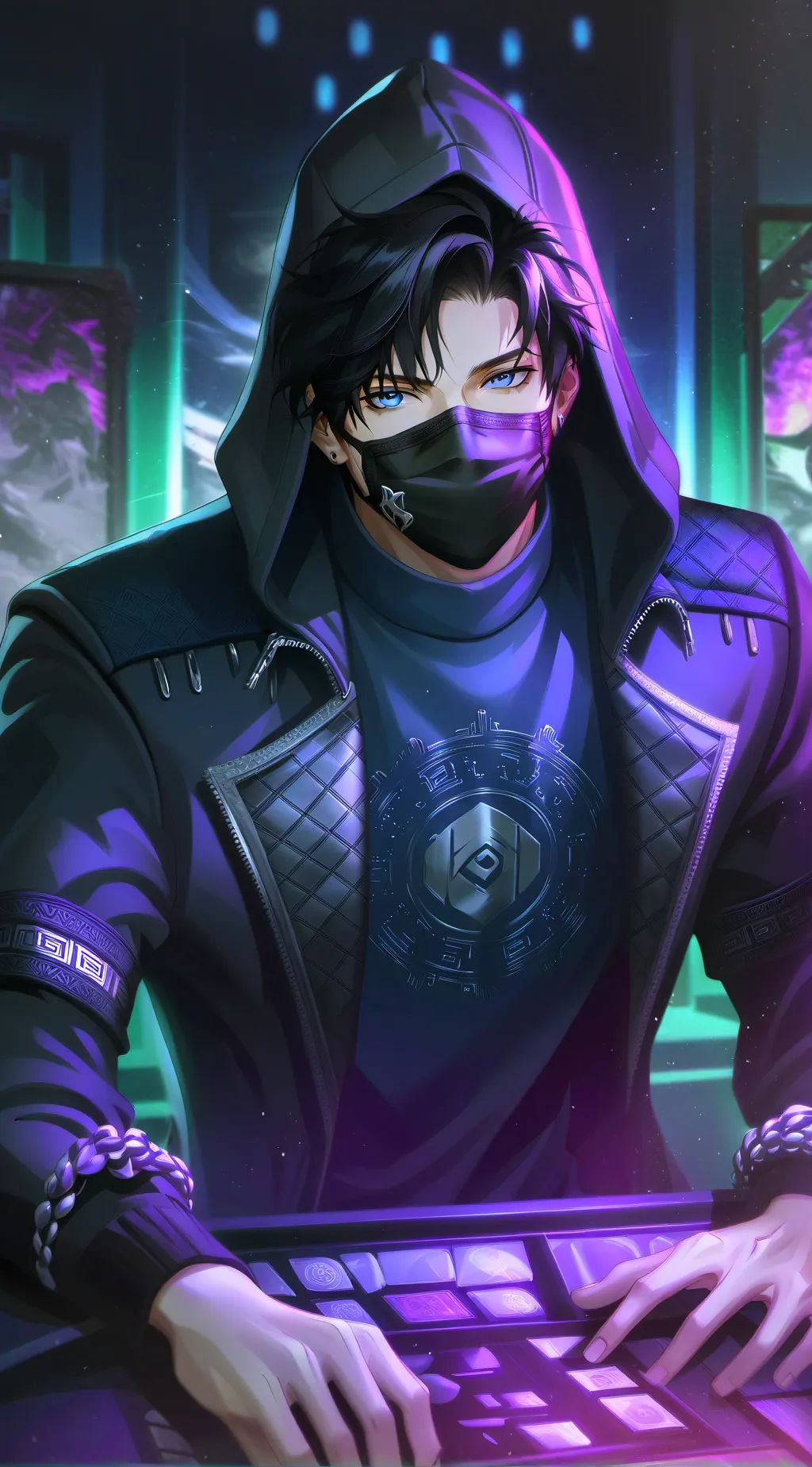 ai character: ••°Jake°•• background