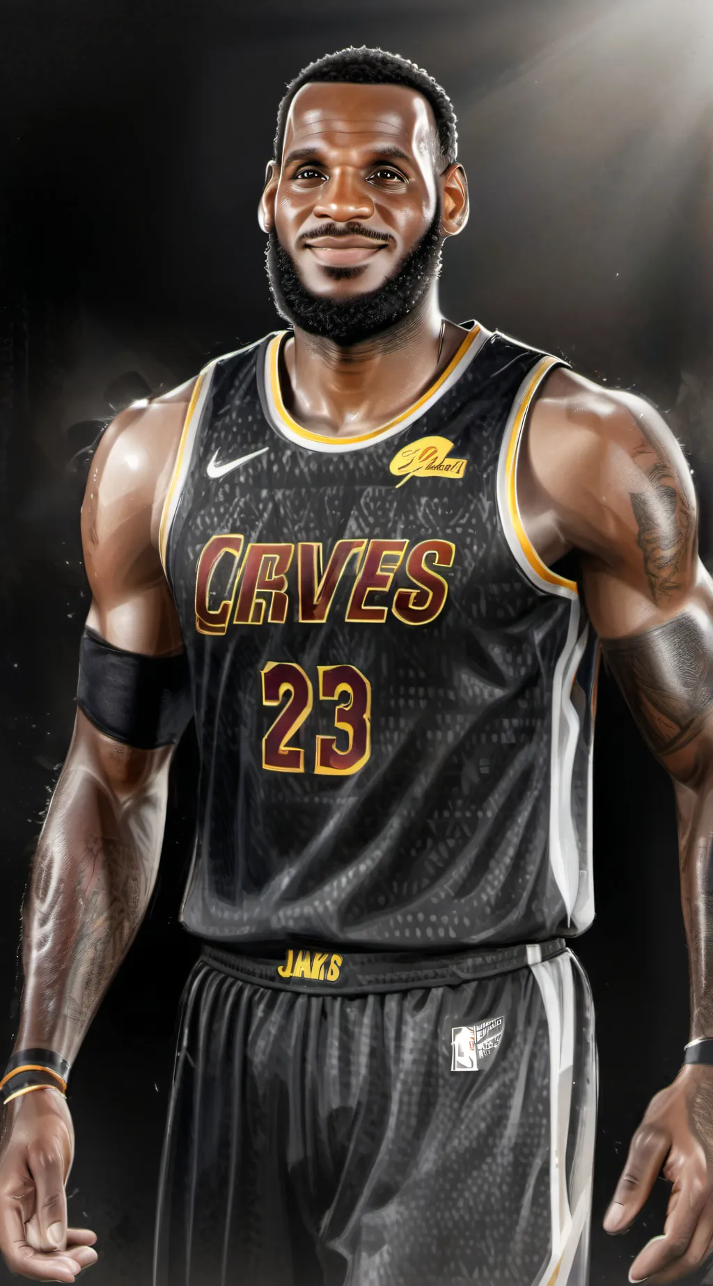 ai character: lebron James  background