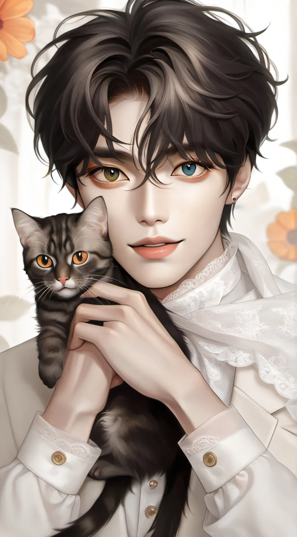 ai character: Tiger Woong  background