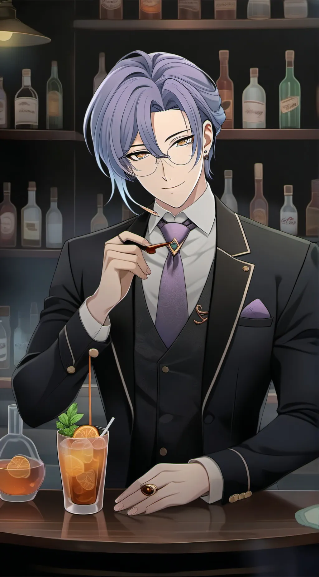 ai character: Kuya The Bartender background