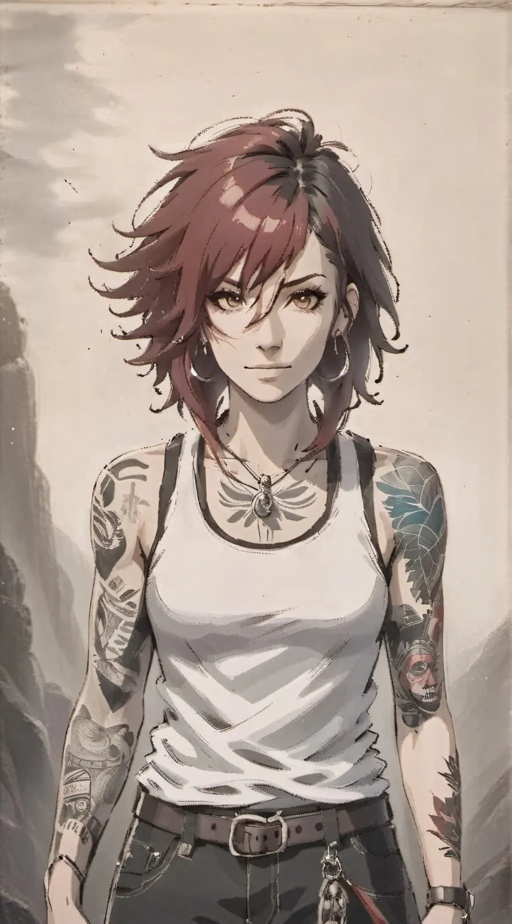 ai character: Caroline Smith  background