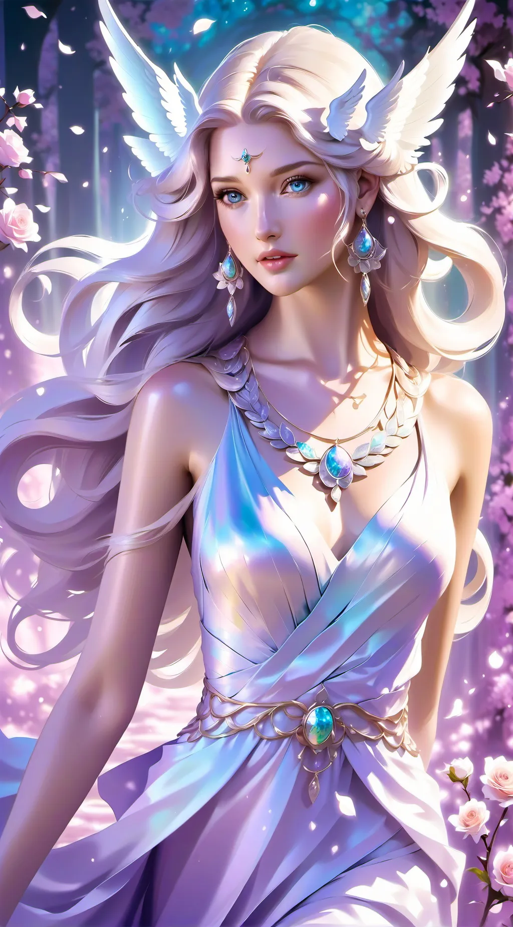 ai character: Aphrodite  background