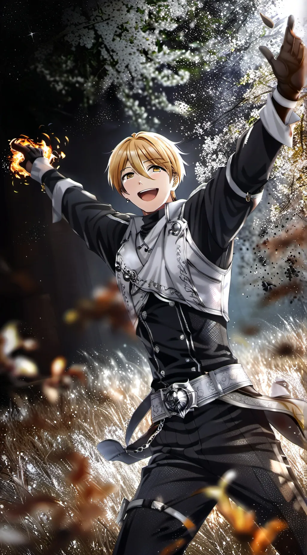ai character: Monoma and Shin background