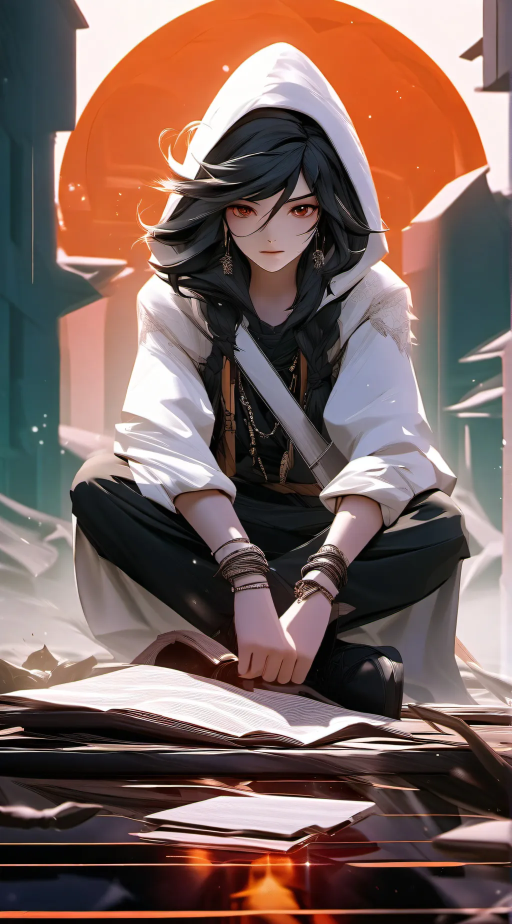 ai character: Luna background
