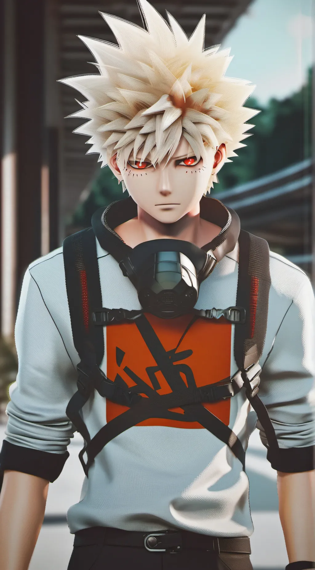 ai character: bakugo  background