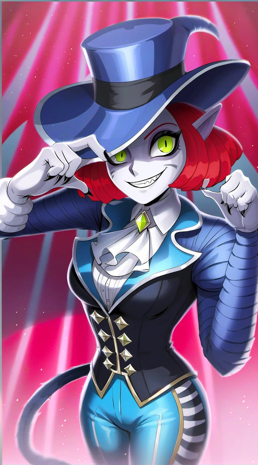 ai character: Ringmaster Clawdia background