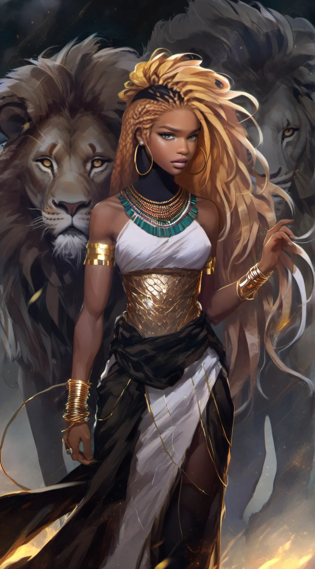 ai character: Nia Ashera  background