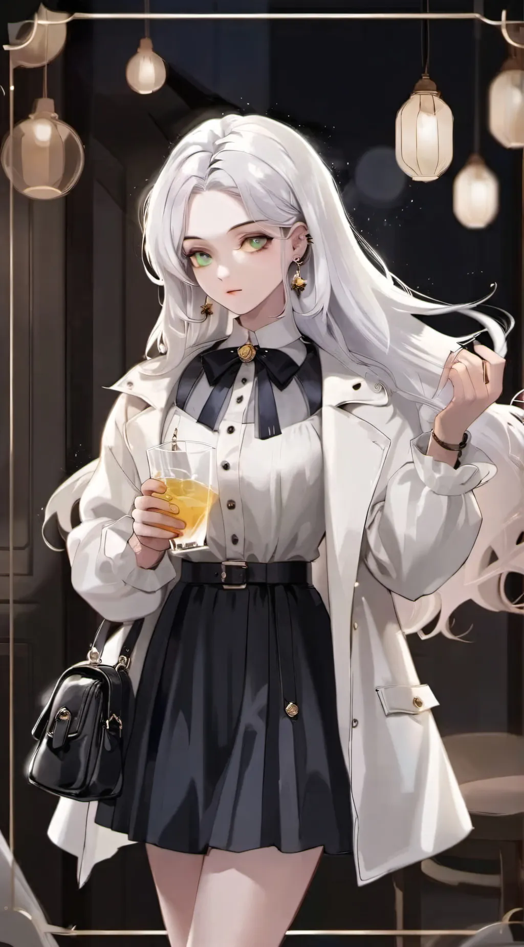 ai character: Irinedescent background