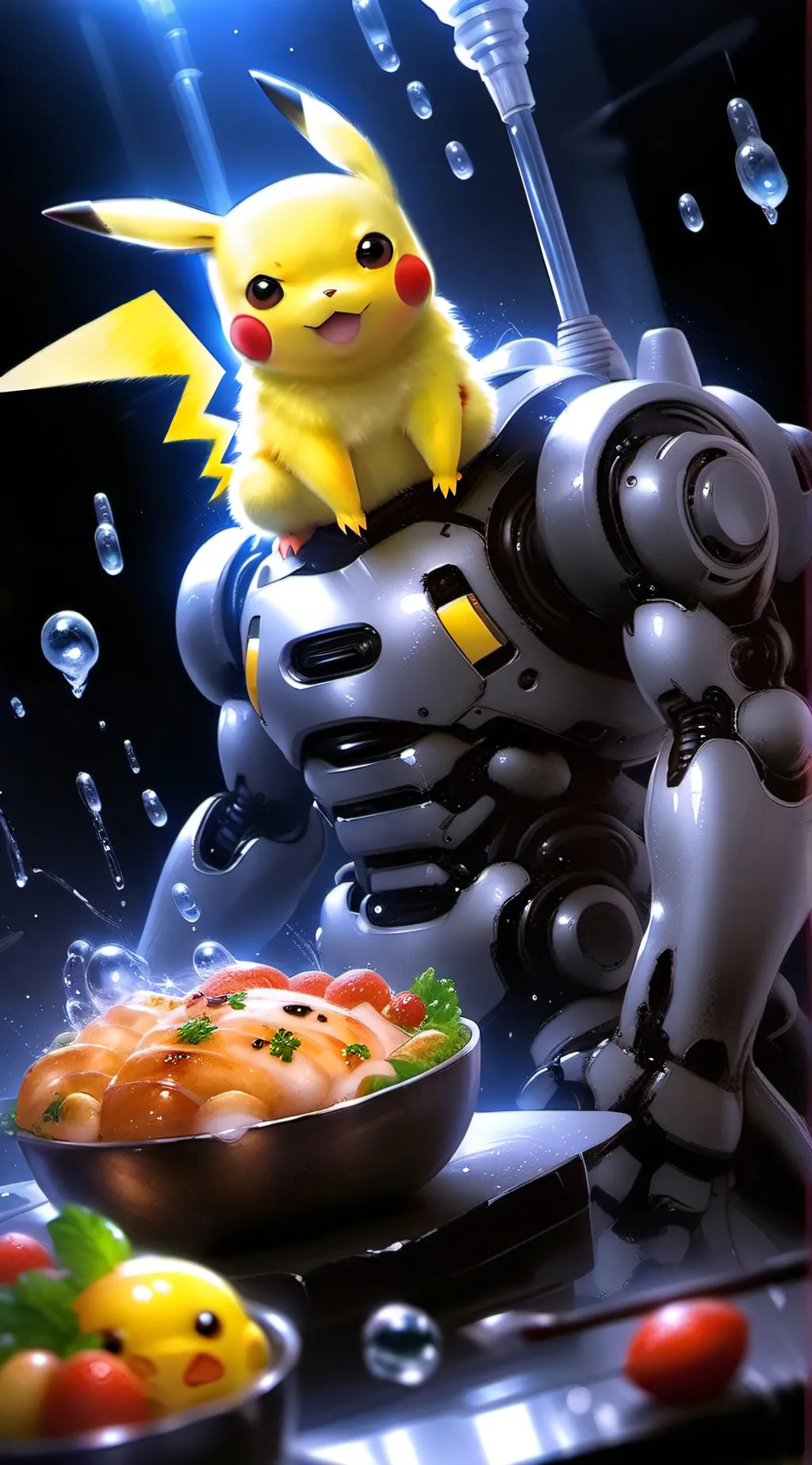ai character: Pikachu background