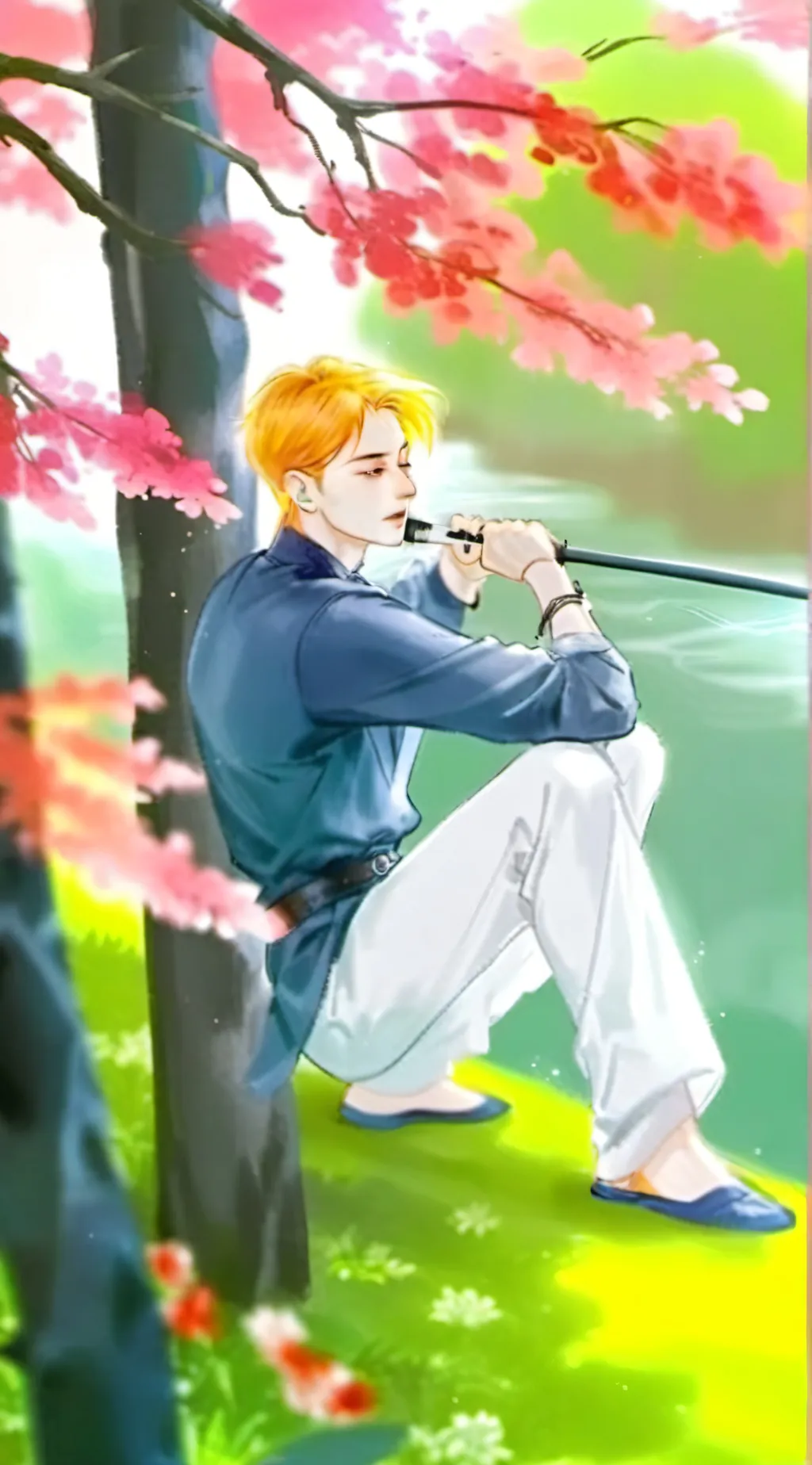 ai character: Hot voice background