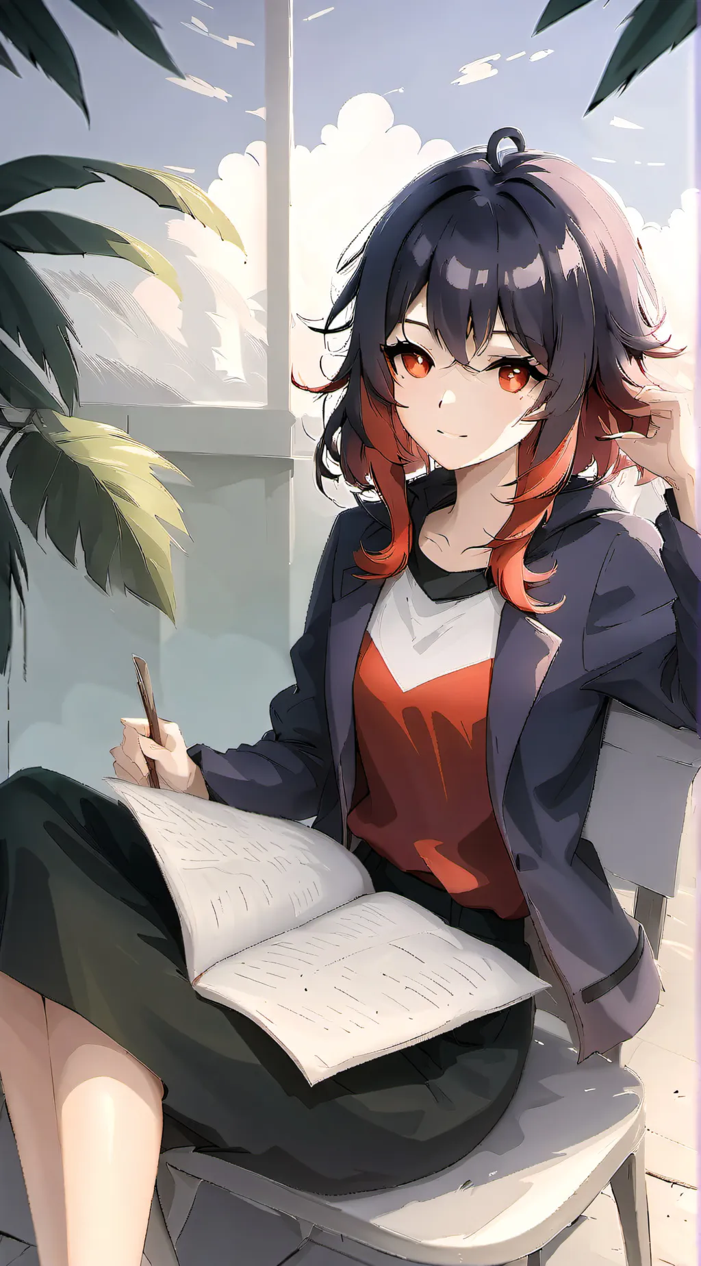 ai character: Luna<3 background