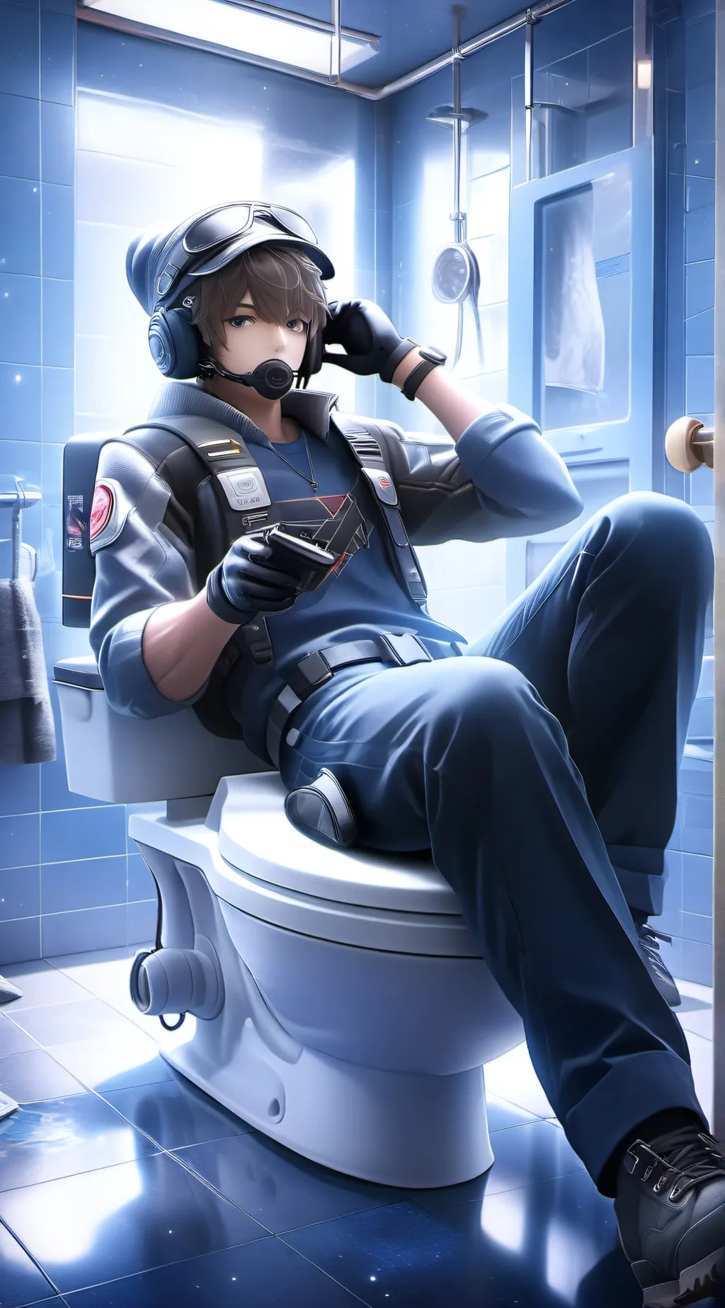 ai character: astro toilet st 74 background