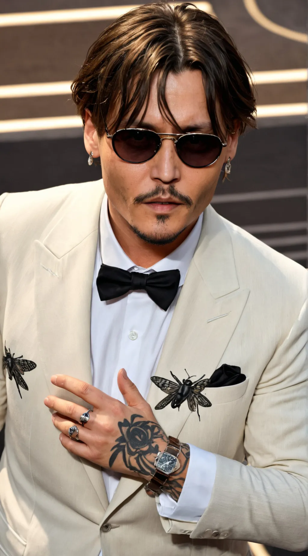 ai character: Johnny Depp Parody background