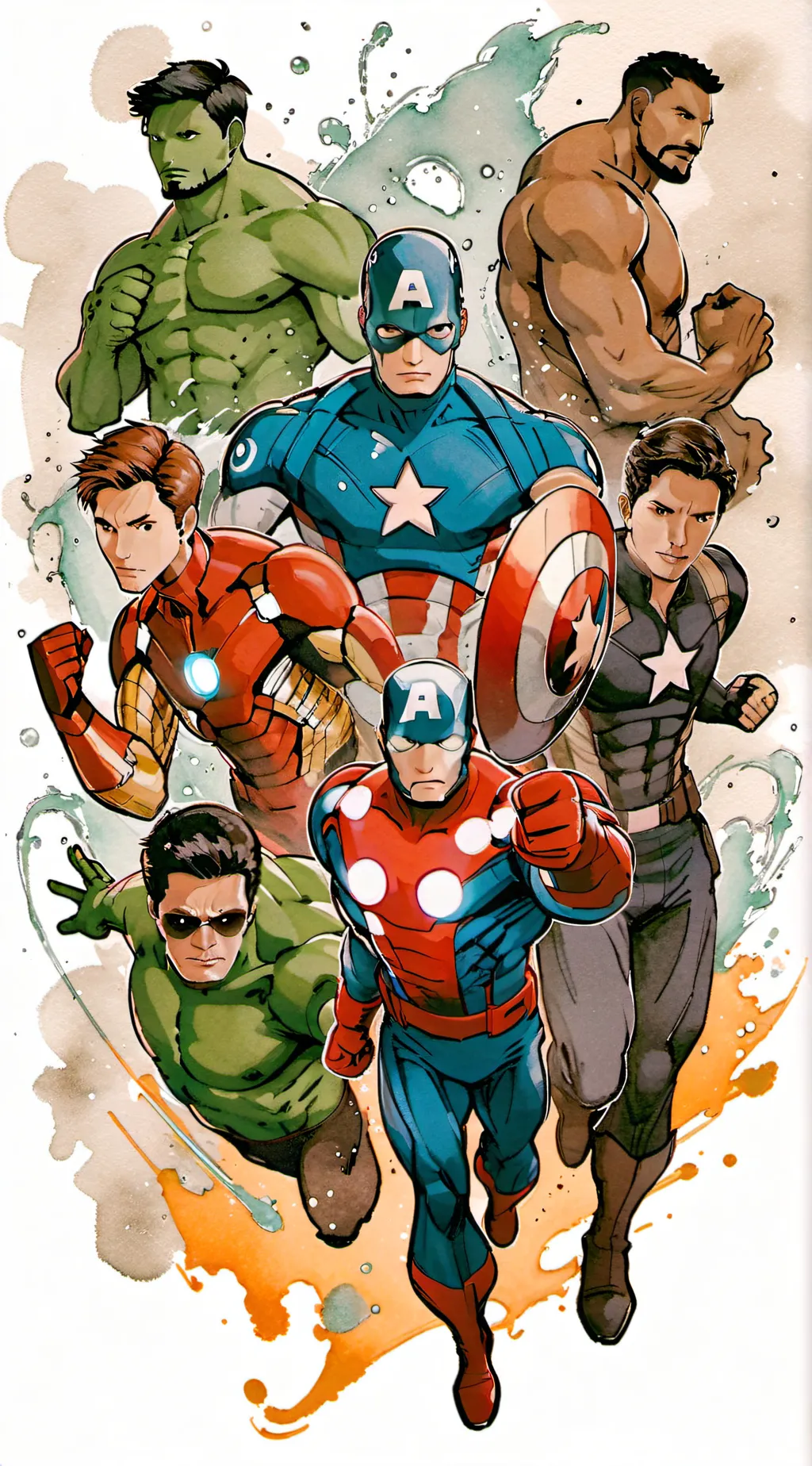 ai character: The avengers background