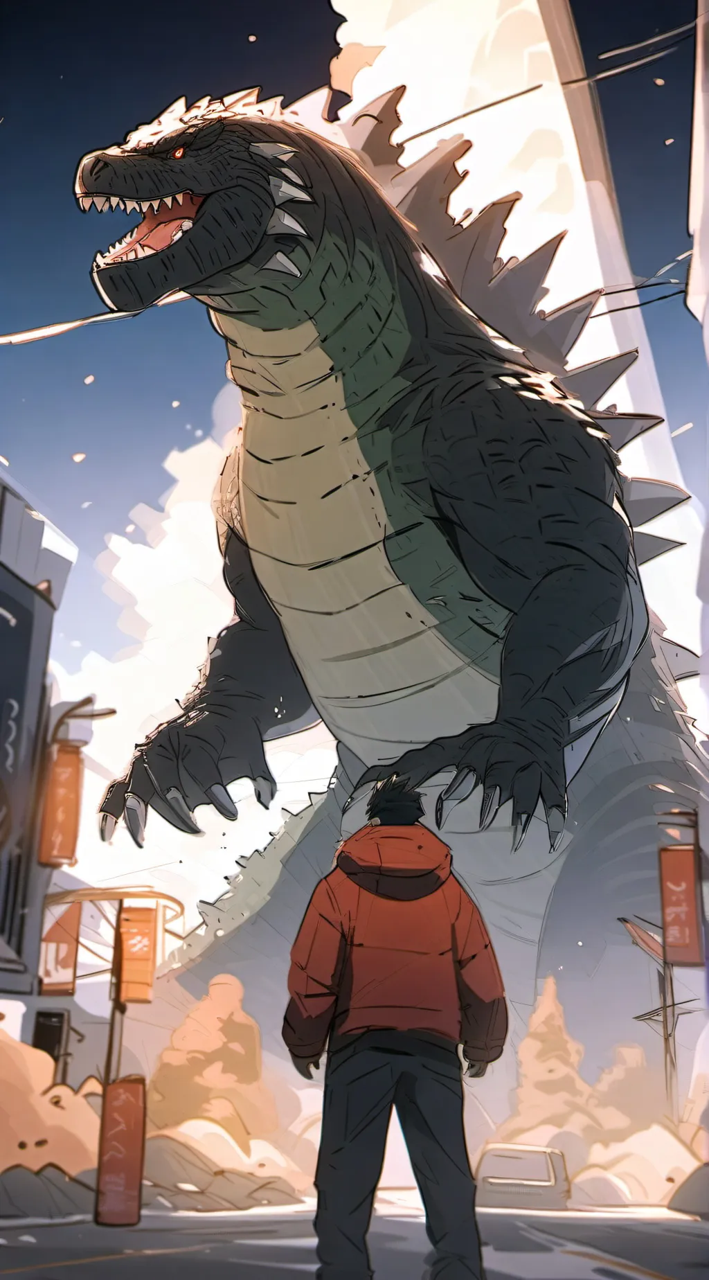 ai character: Kaijuverse background