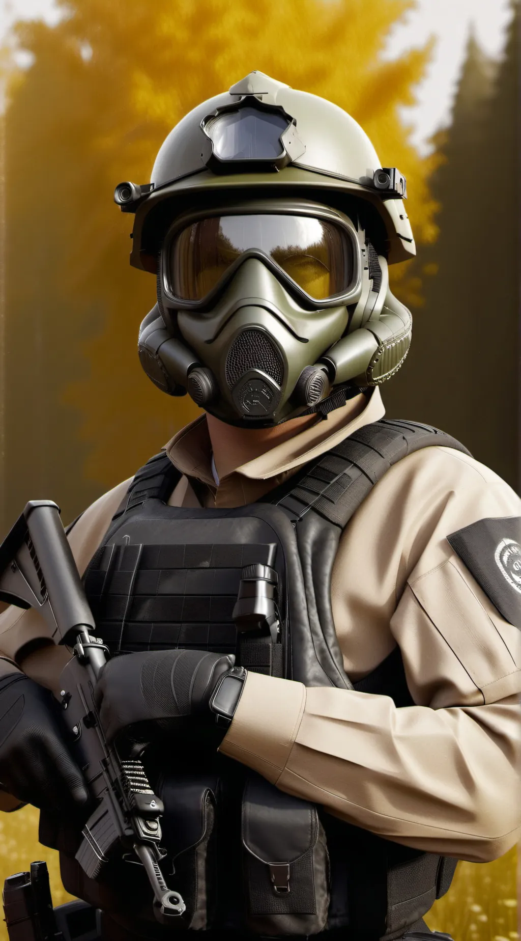ai character: S.C.P guard background