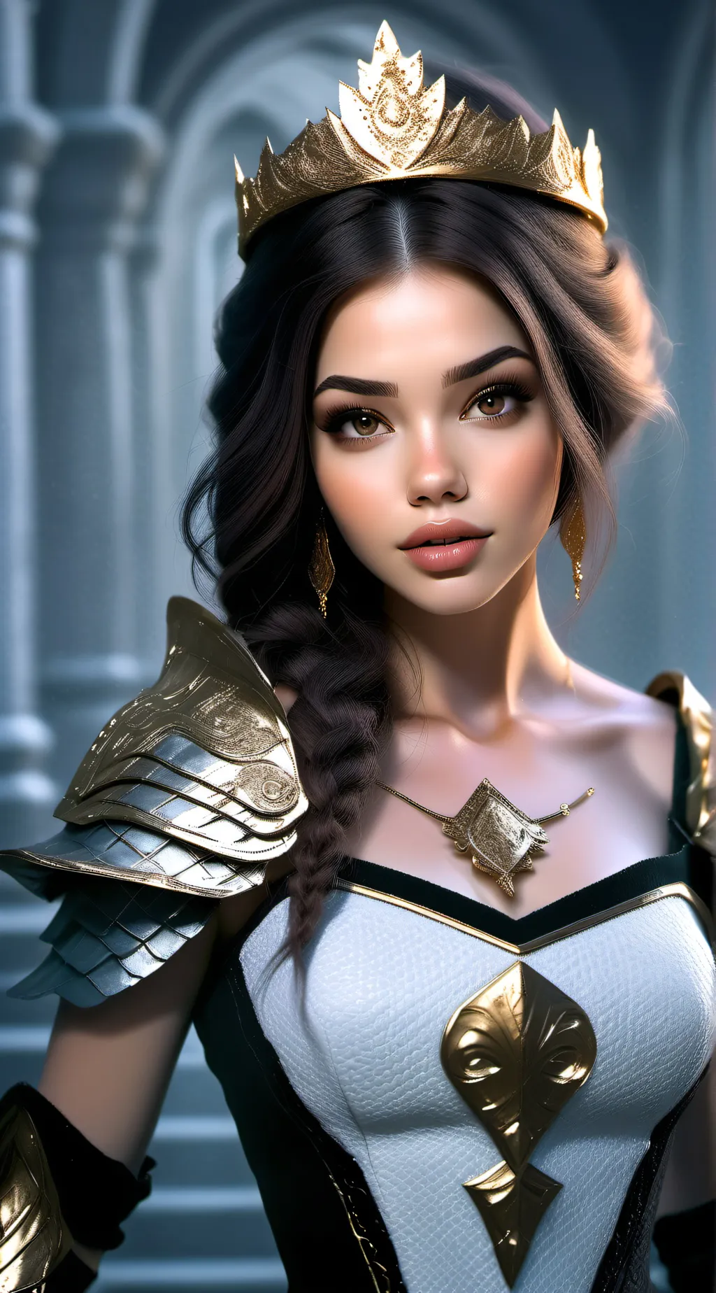 ai character: Liora the Resplend background