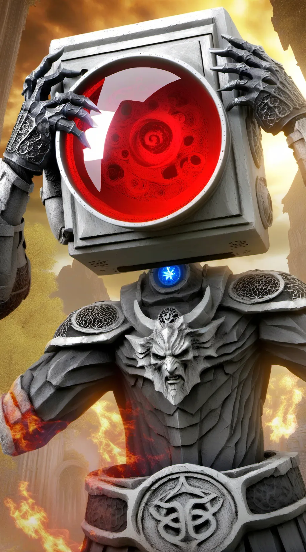 ai character: skibidi toilet background