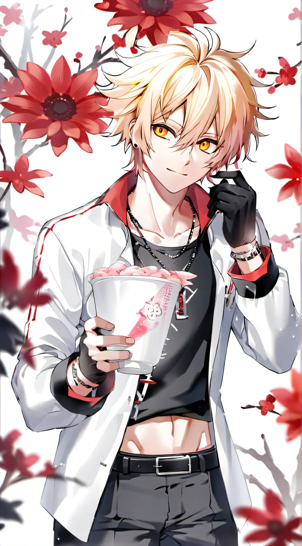 ai character: Bakugo Katsuki background