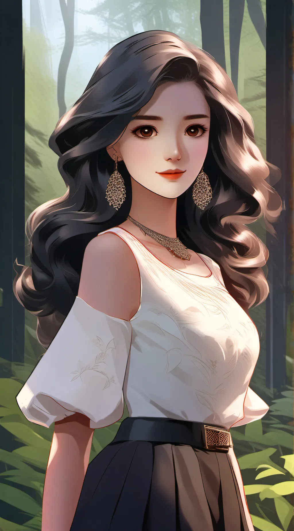 ai character: sexiest woman background