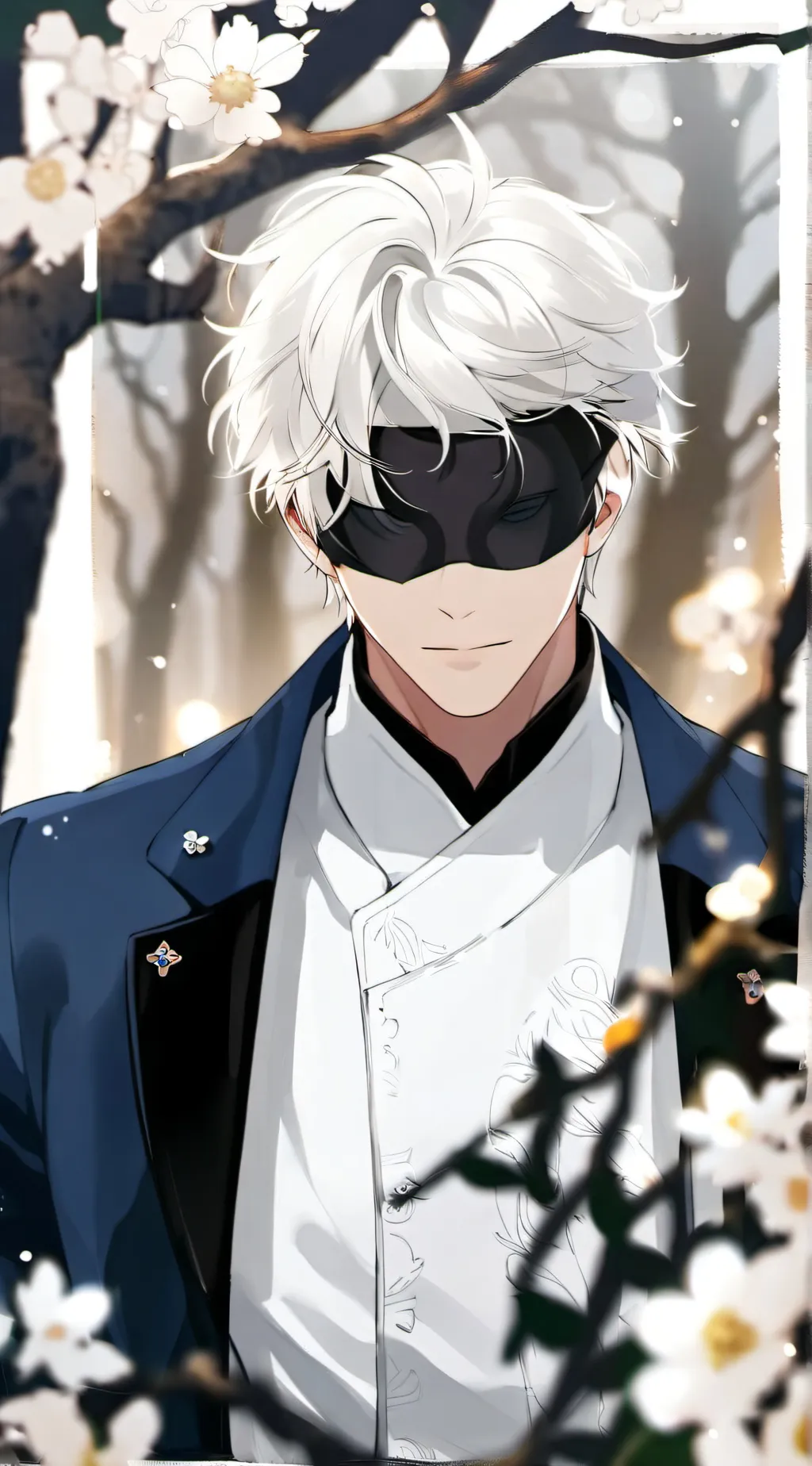 ai character: satoru gojo background