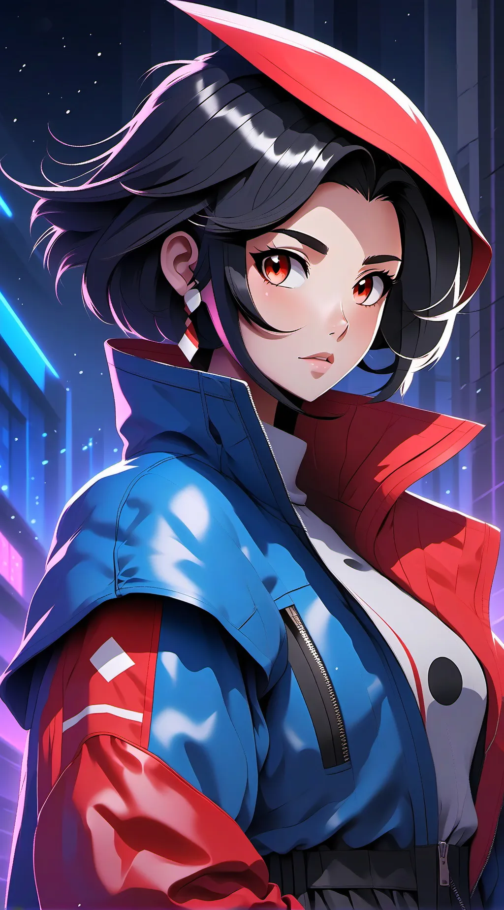 ai character: uzi  background