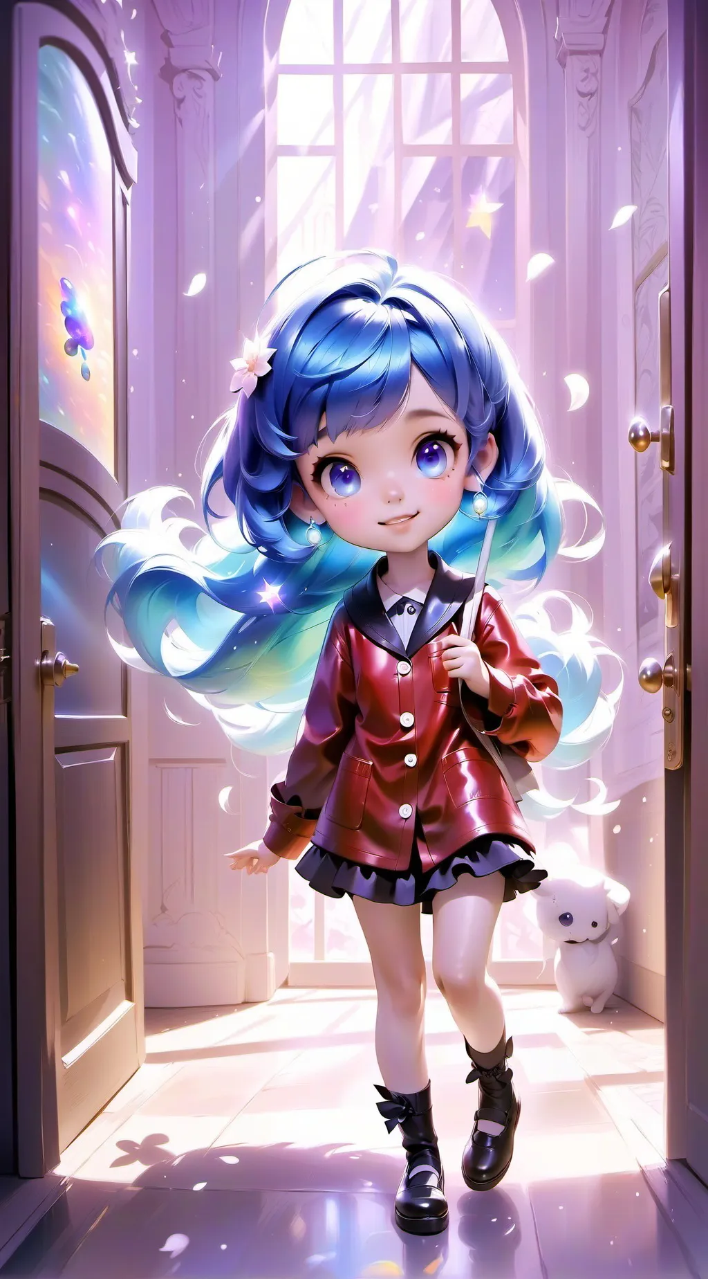 ai character: Coraline background