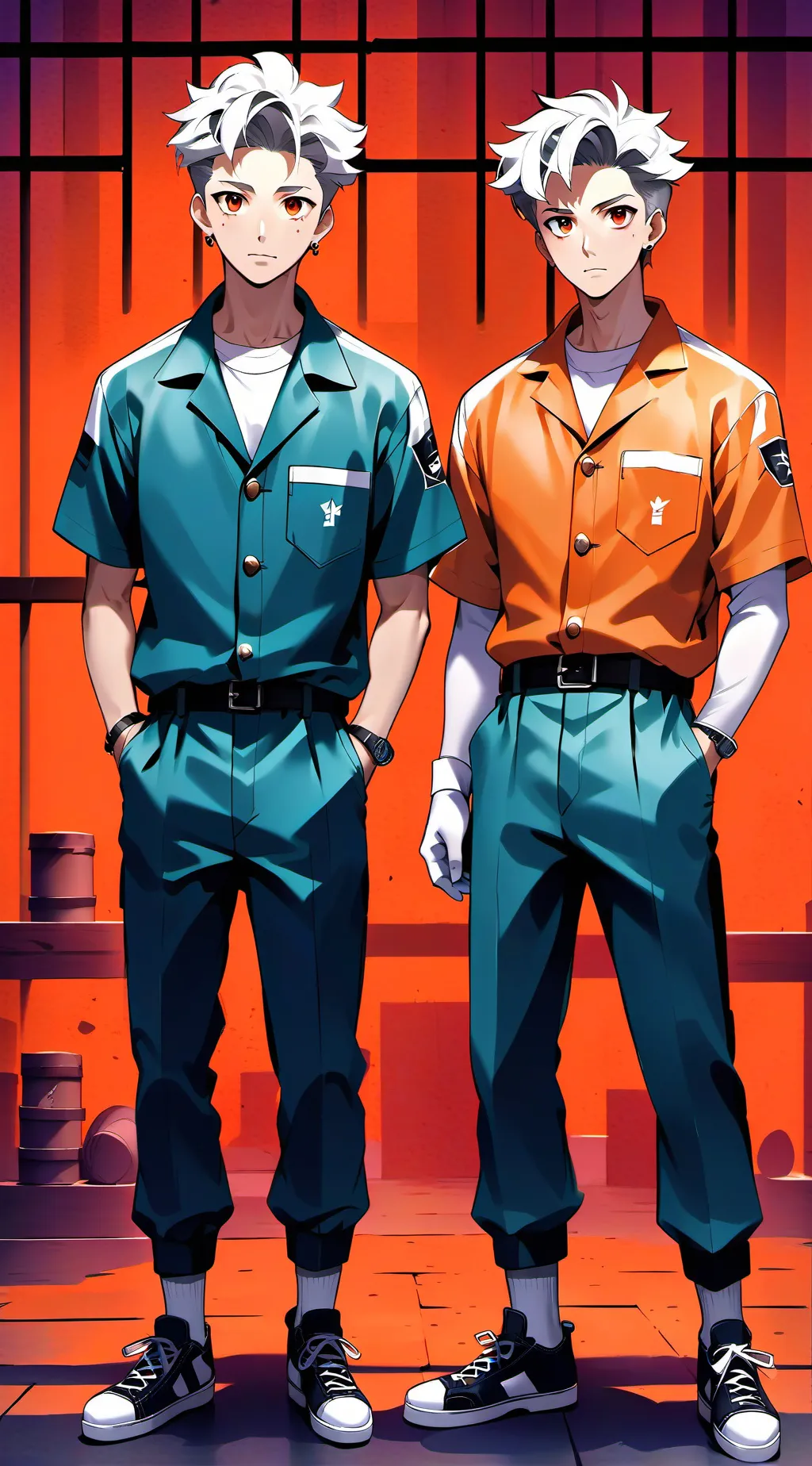 ai character: boys  background